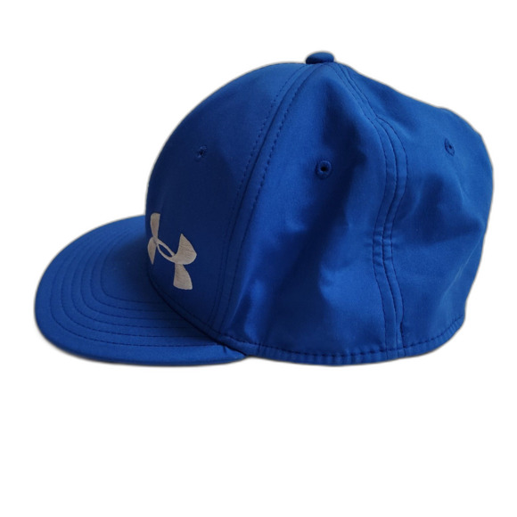 Under Armour Hat Men L/XL Blue Stretch Cap Golf Baseball - Picture 3 of 6